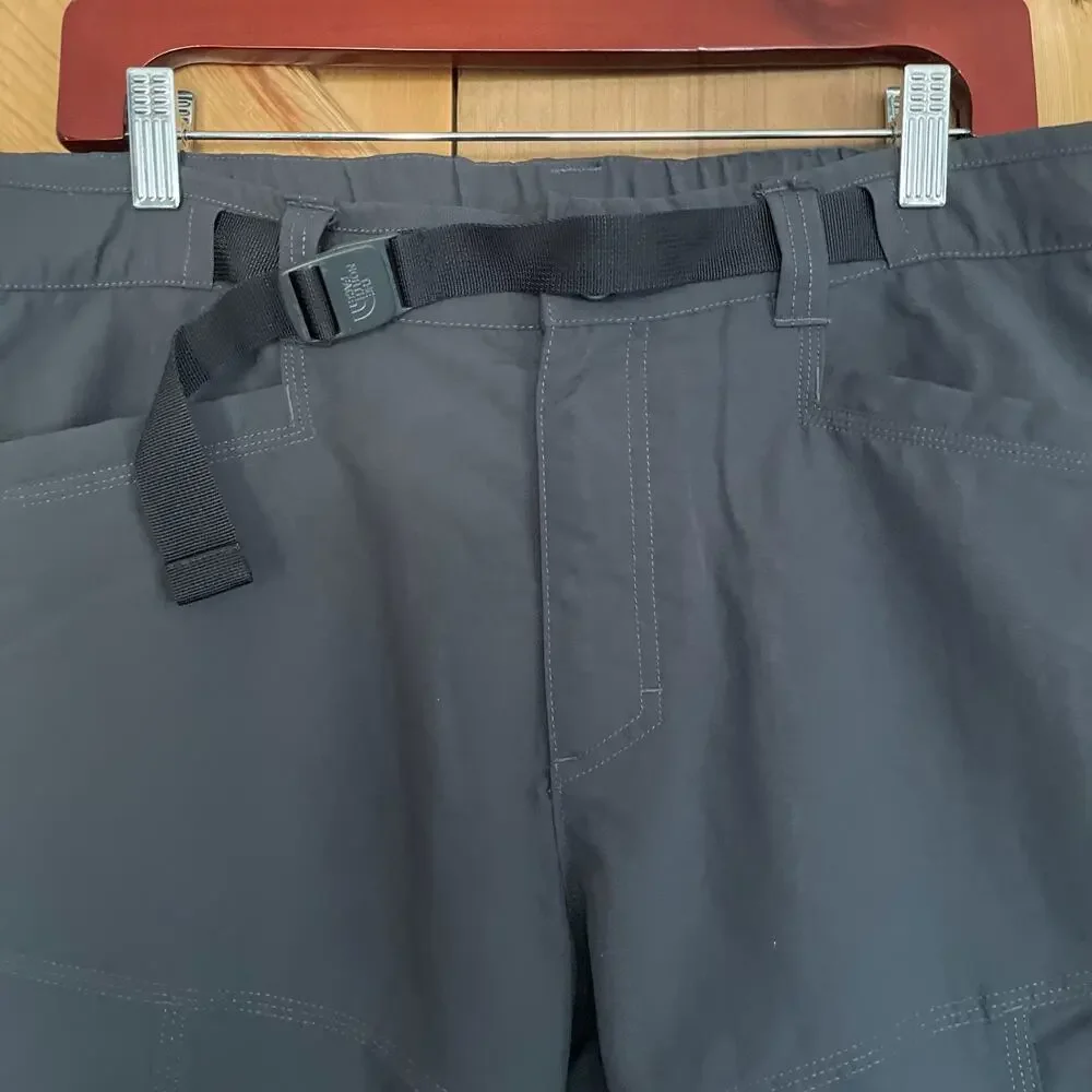 The North Face Convertible Pants Men's Sz L Gray Performance Tech Outdoor Shorts